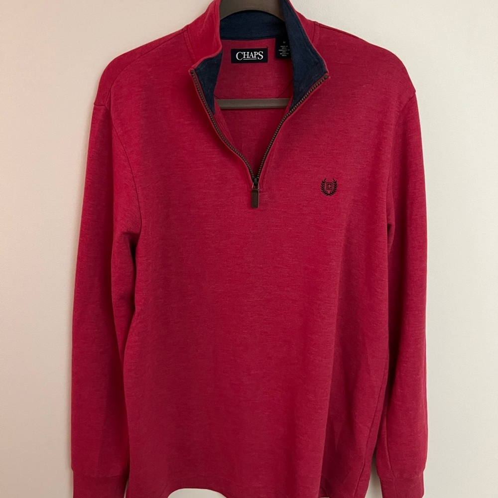 Chaps quarter zip - red